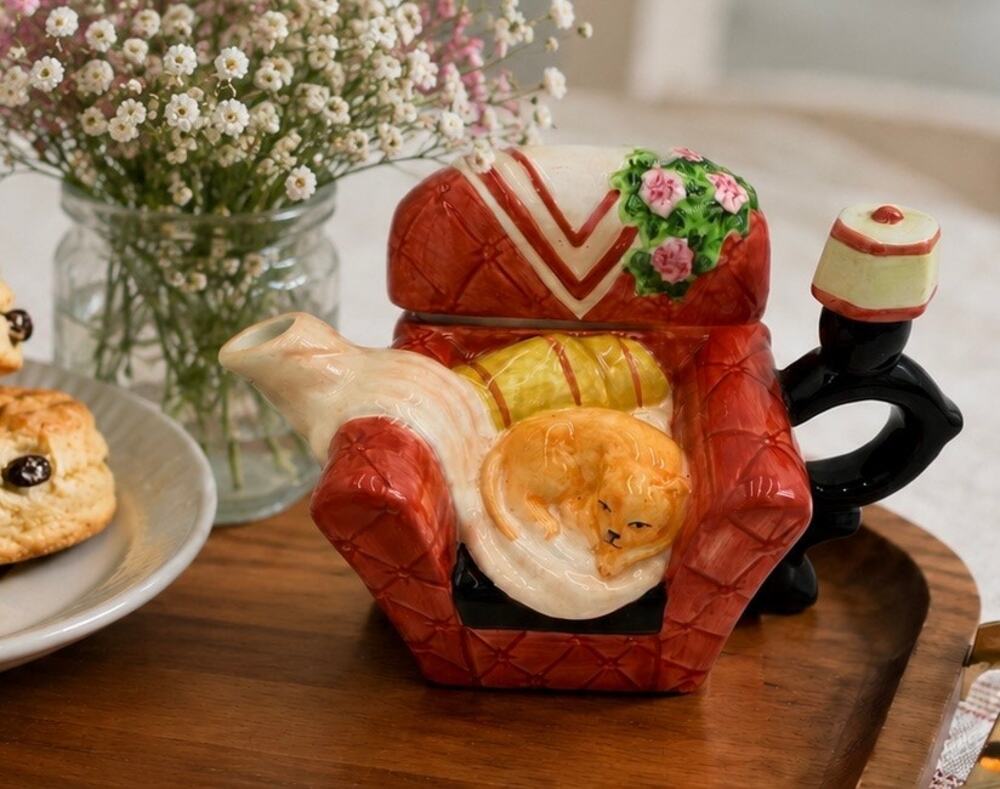 1990's Houston Harvest Mini Teapot